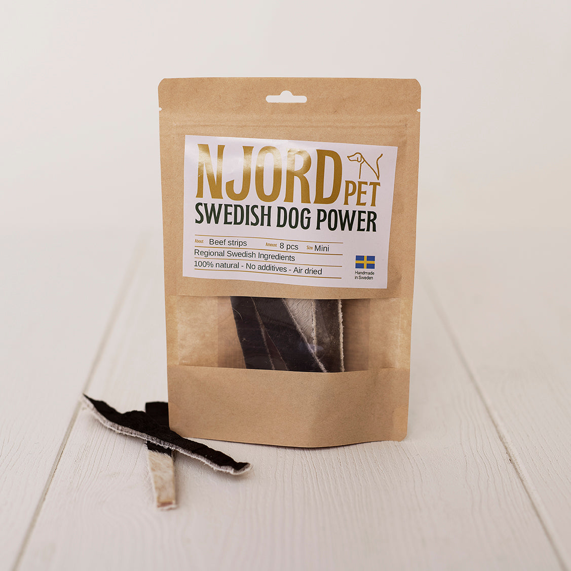 Njord Pet - Beef Strips Mini with Hair